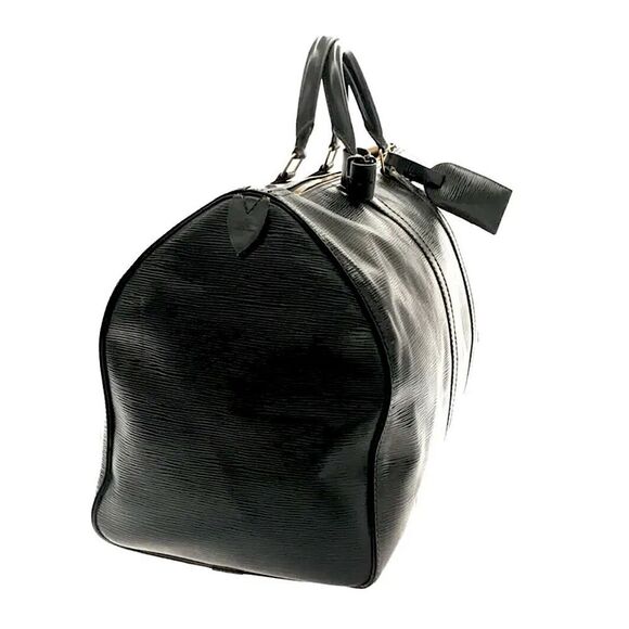 LOUIS VUITTON Black Epi KeepAll LV50 Boston Weekend Travel Bag Duffle VI8911 - Picture 5 of 16